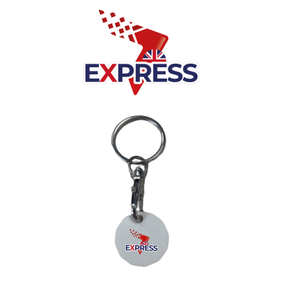 Express Plastic Trolley Coin Printed