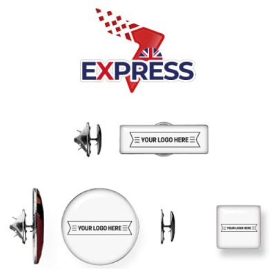 Express Epoxy Pin Badge