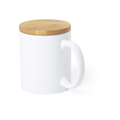 ceramic mug with bamboo lid